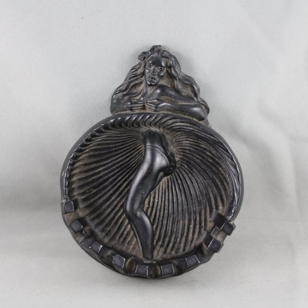 Vintage Tiki Ashtray - Naughty Hula Girl by Hip - Made With Lava